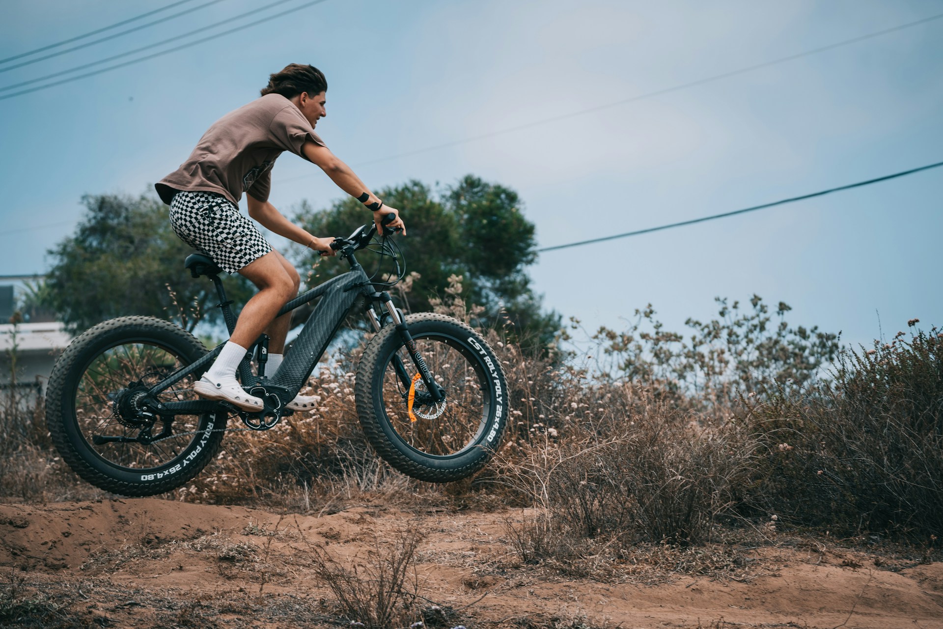 Close-up comparison of different e-bike frame materials
